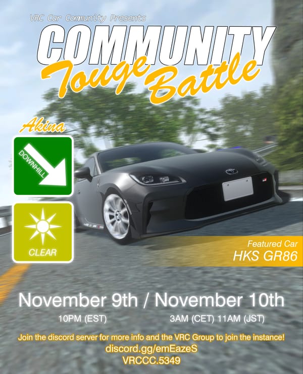 [VRChat] VRCCC Community Touge Battle
